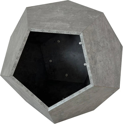 25.98" Modern Cat Furniture Side Table – Multifunctional Pet House in Gray