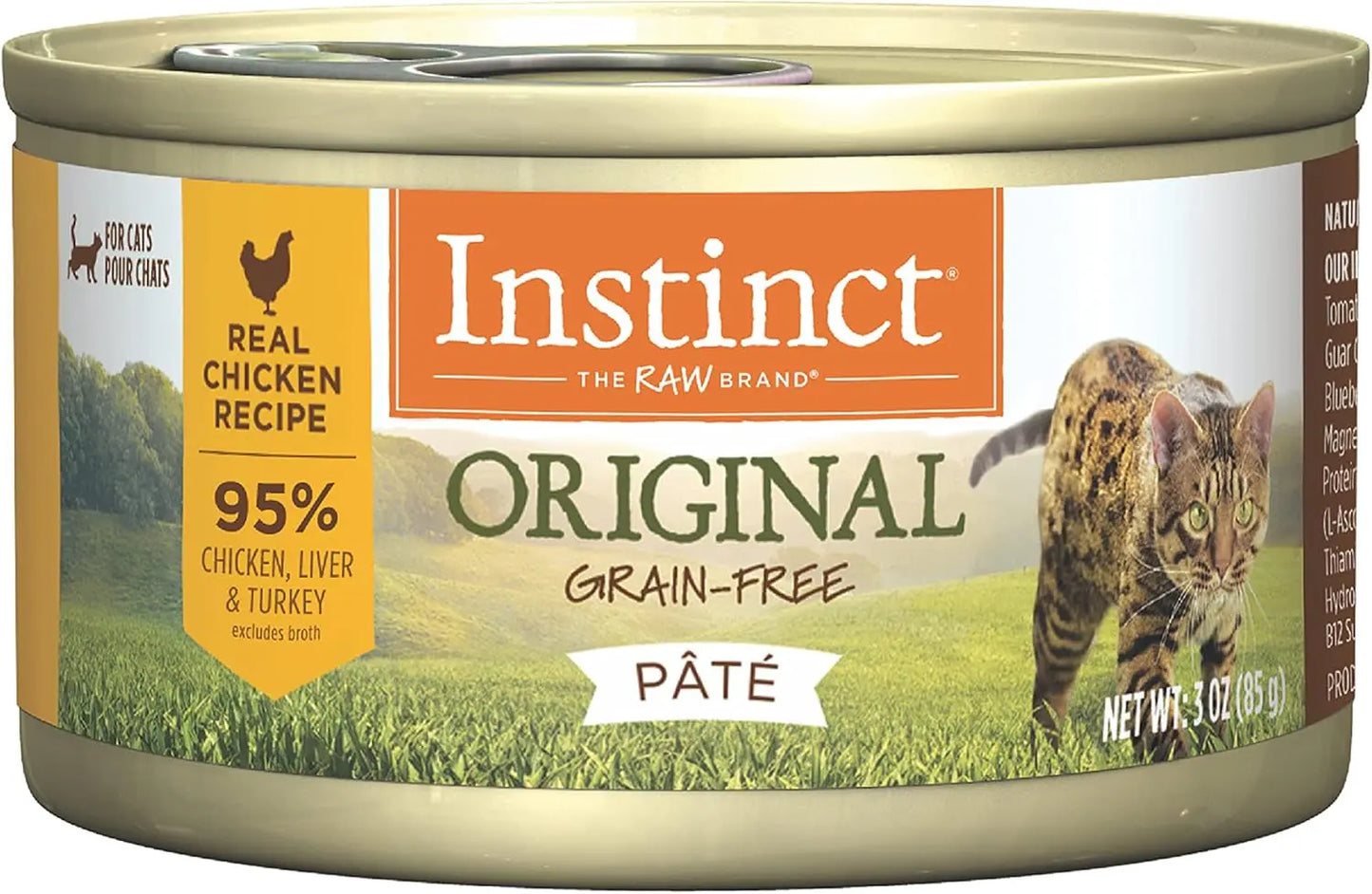 Natural Rabbit Recipe Canned Cat Food, Grain-Free 5.5oz (Case of 12 or 24) Chicken 3 Ounce (Pack Of 24)