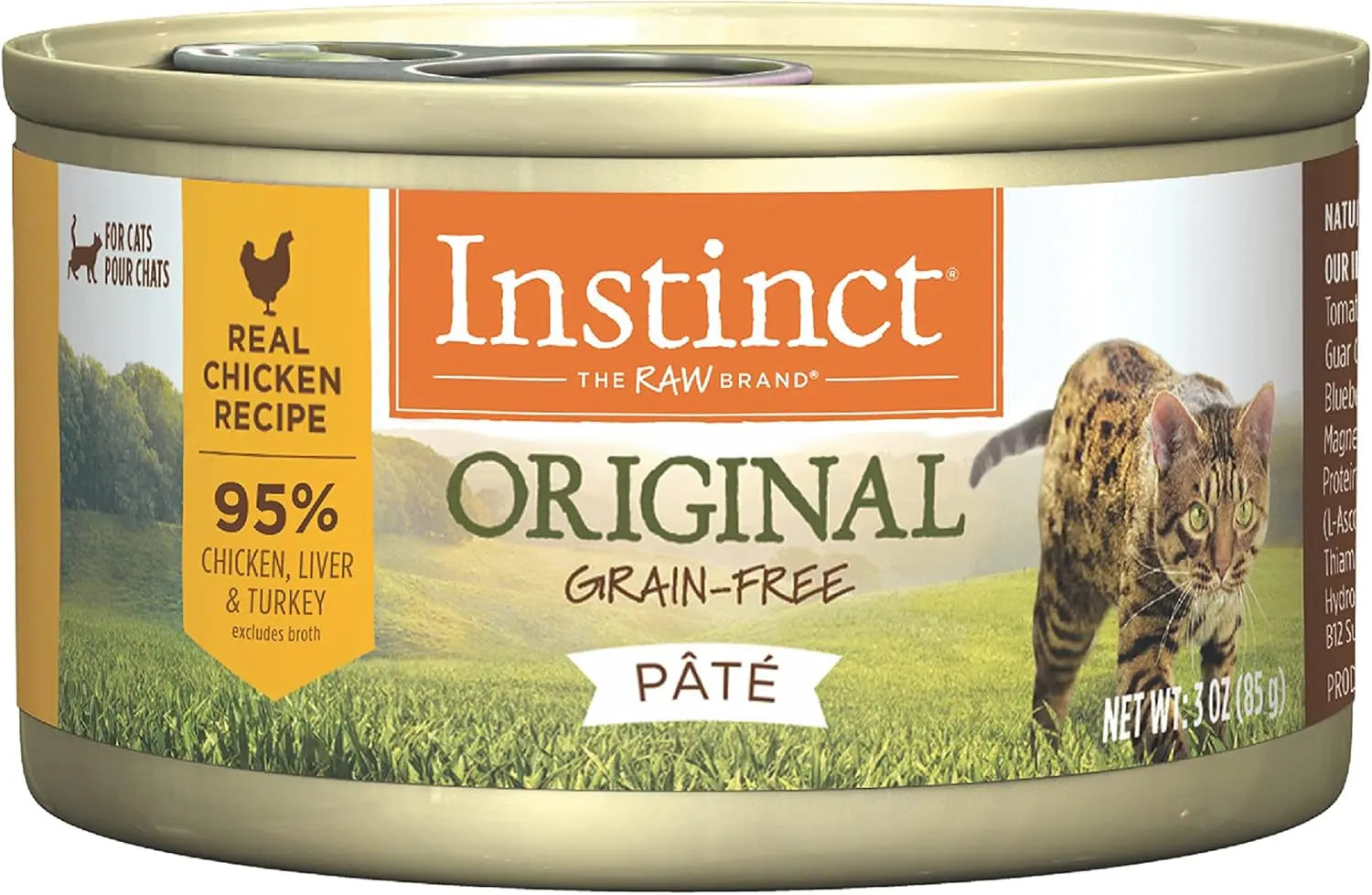 Natural Rabbit Recipe Canned Cat Food, Grain-Free 5.5oz (Case of 12 or 24) Chicken 3 Ounce (Pack Of 24)