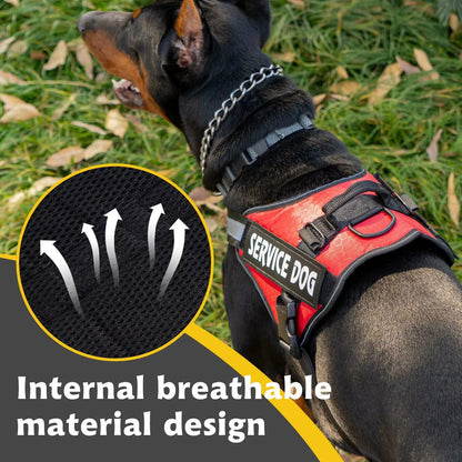 Service Dog Vest Harness with Chest Strap – Adjustable, Durable, Comfortable