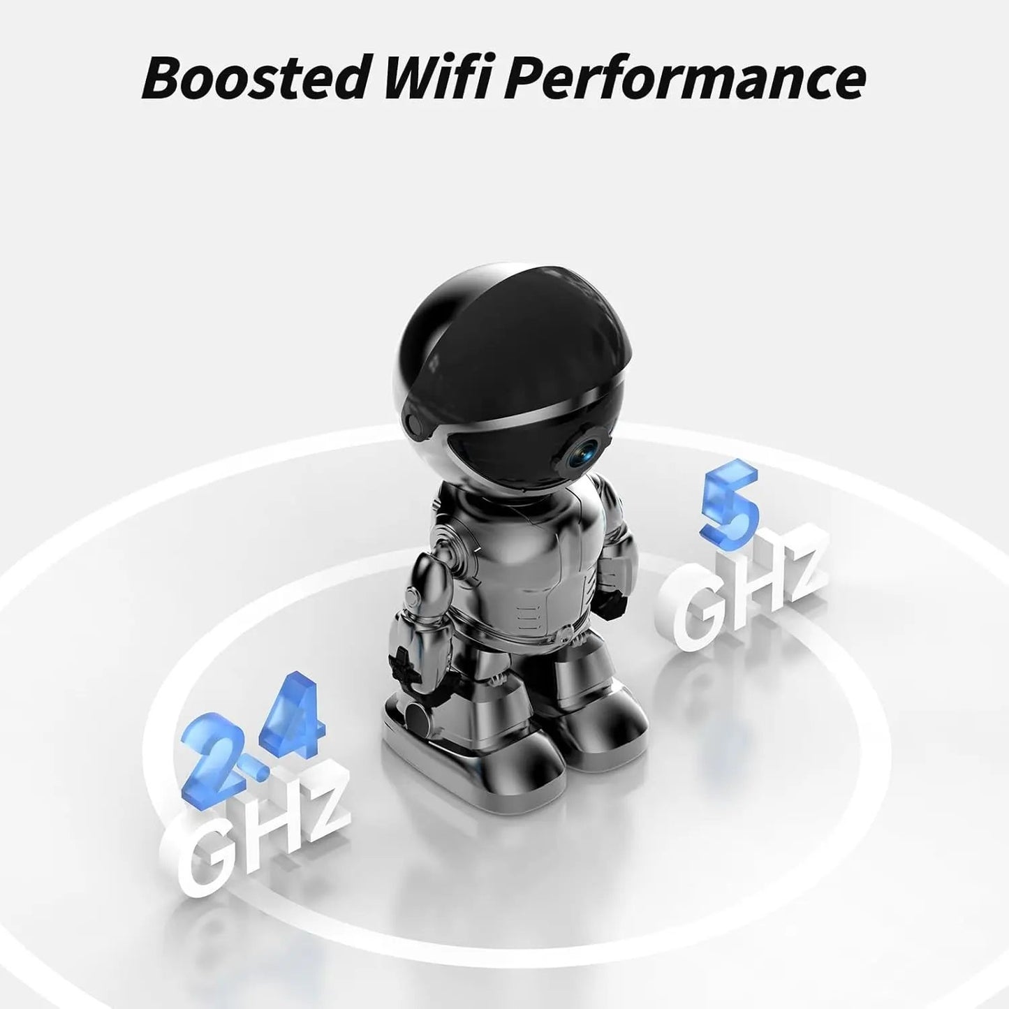 2K HD Indoor Pet Camera – Dual-Band WiFi, Motion Track, 2-Way Audio, Night Vision