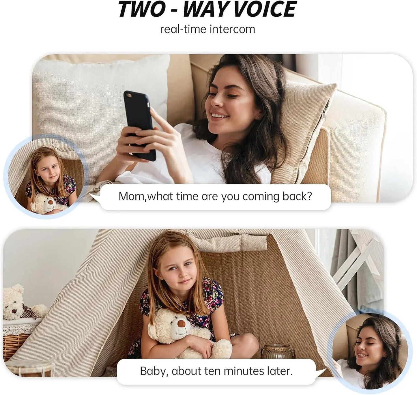 2K HD Indoor Pet Camera – Dual-Band WiFi, Motion Track, 2-Way Audio, Night Vision