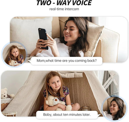 2K HD Indoor Pet Camera – Dual-Band WiFi, Motion Track, 2-Way Audio, Night Vision