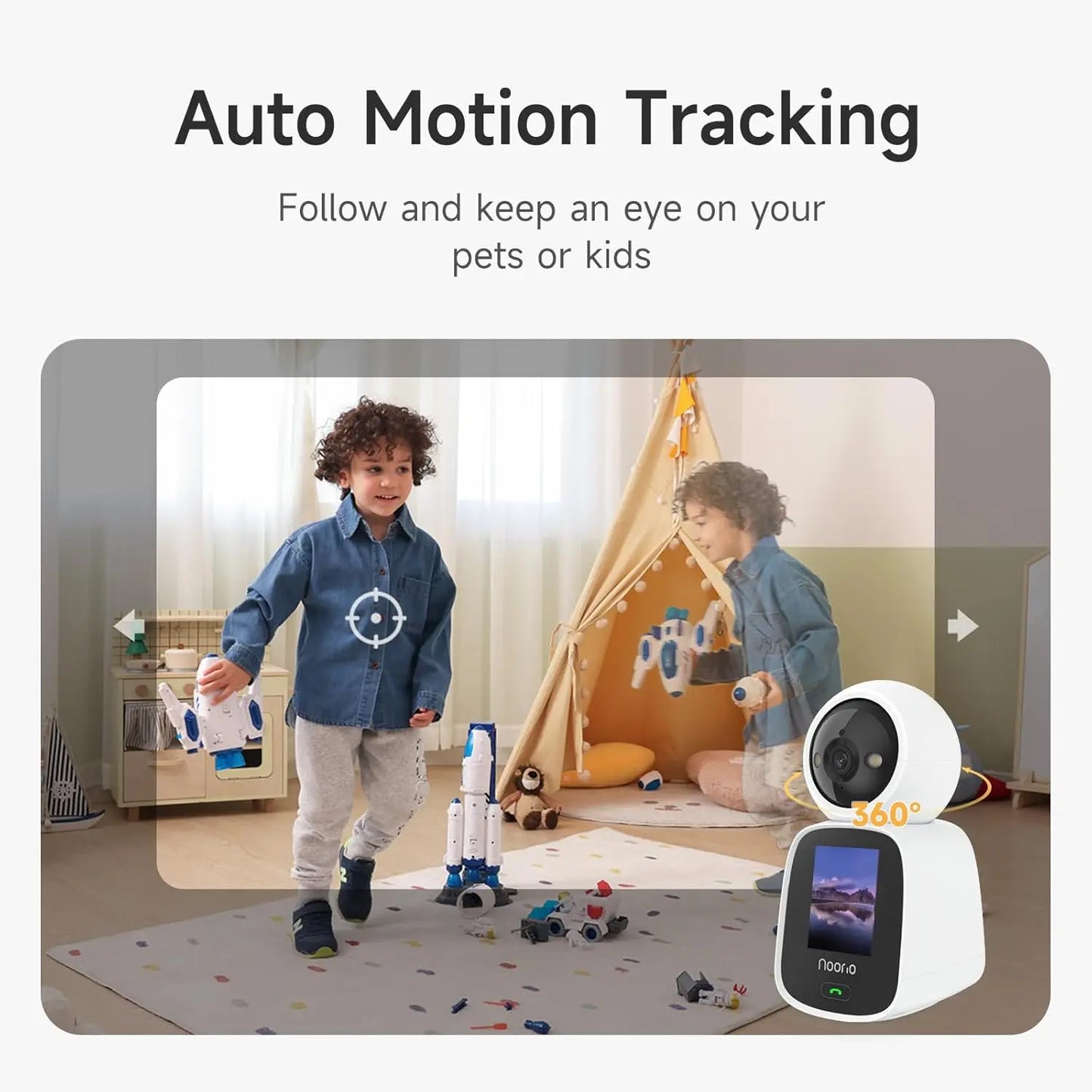 2K Pet Camera 2-Way Video Call, 360° Dog Cam with App, Speaker & Color Night Vision – Indoors