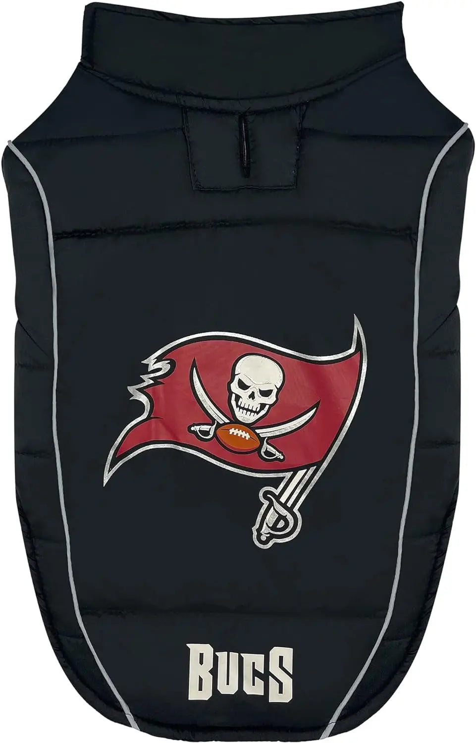 Official NFL Dog & Cat Puffer Vest (All Teams) – Waterproof & Warm Winter Coat sizes (S,M,L,XL) Tampa Bay Buccaneers Small