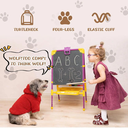 3-Pack Fuzzy Dog Hoodies – Warm Winter Sweatshirts for Small to X-Large Dogs