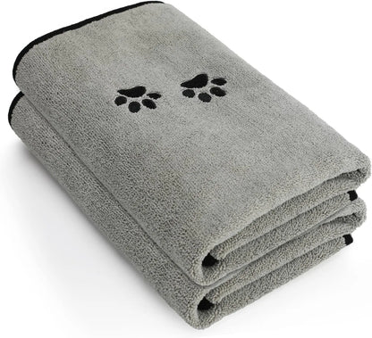 3-Pack Microfiber Pet Bath Towels 20x35 – Soft, Absorbent Dog & Cat Drying