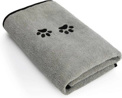 3-Pack Microfiber Pet Bath Towels 20x35 – Soft, Absorbent Dog & Cat Drying
