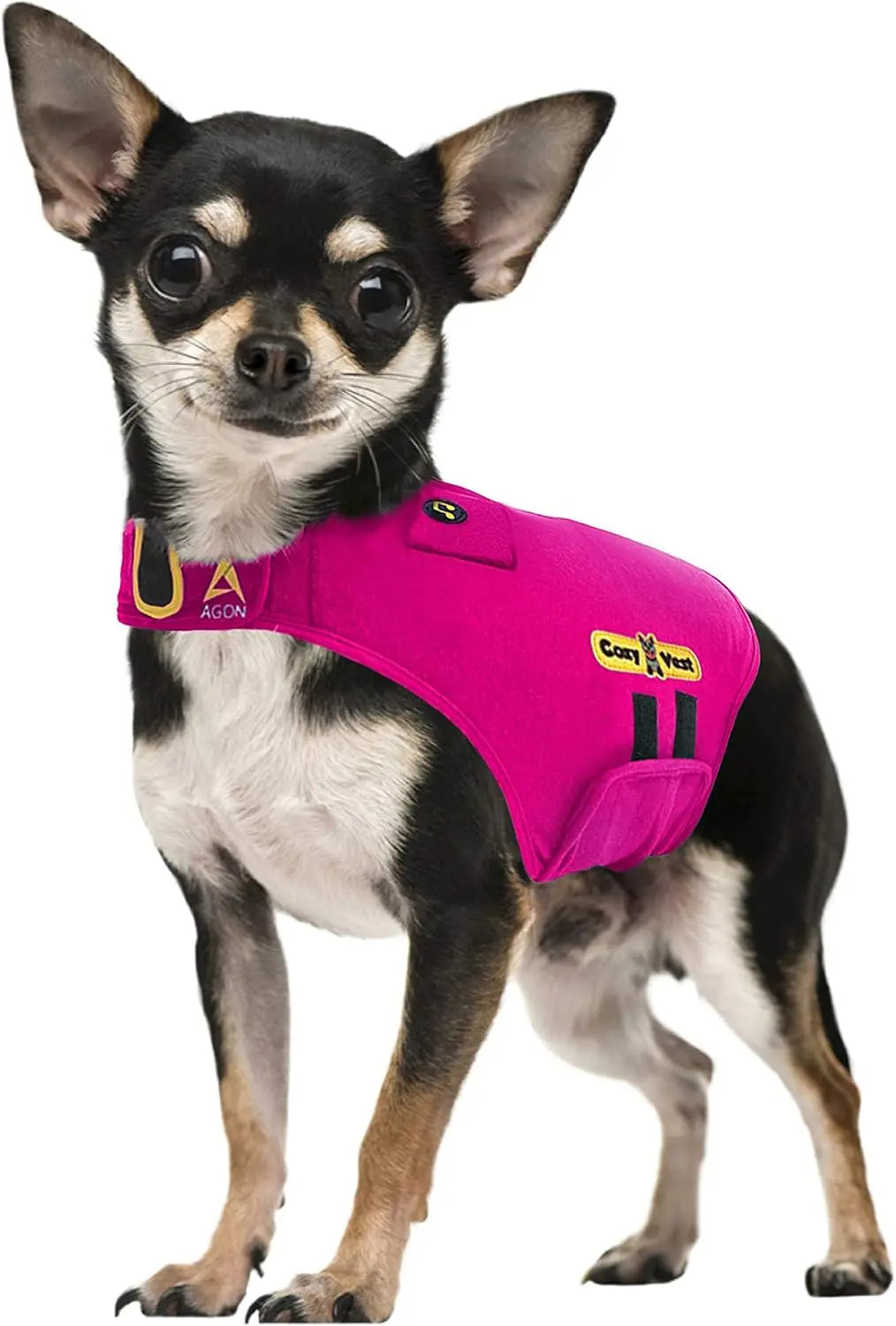 3-in-1 Dog Anxiety Vest with Music & Aromatherapy Calming Coat XXS–XXL Pink Xxs [Up To 7 Lbs]