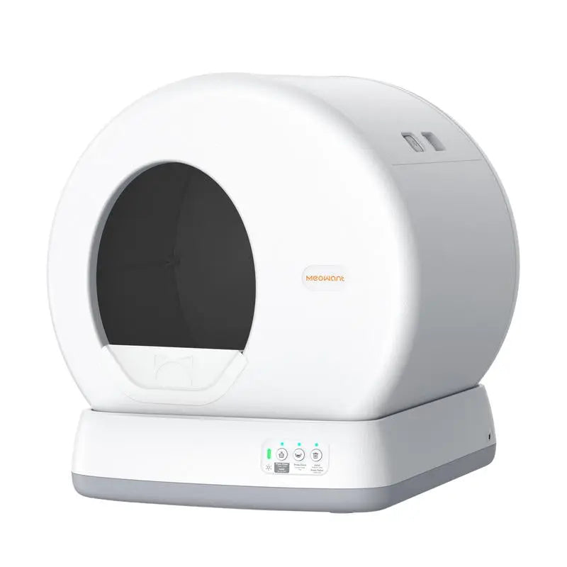 Meowant SC01 Smart Litter Box – Self-Cleaning, Odor-Free, Pee Guard, Auto Safety Stop, App-Controlled, Includes Mat & Liner for Convenient Cat Care