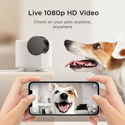 360° Pet Camera with App,1080P HD Video, Two-Way Audio, Night Vision & AI Alerts