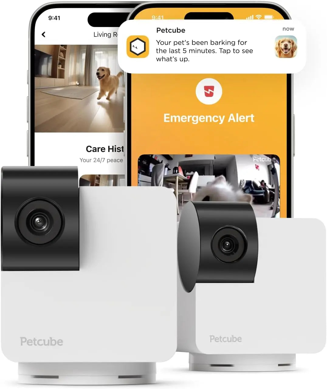 360° Pet Camera with App,1080P HD Video, Two-Way Audio, Night Vision & AI Alerts Cam 360 – Pack Of 2 Cameras