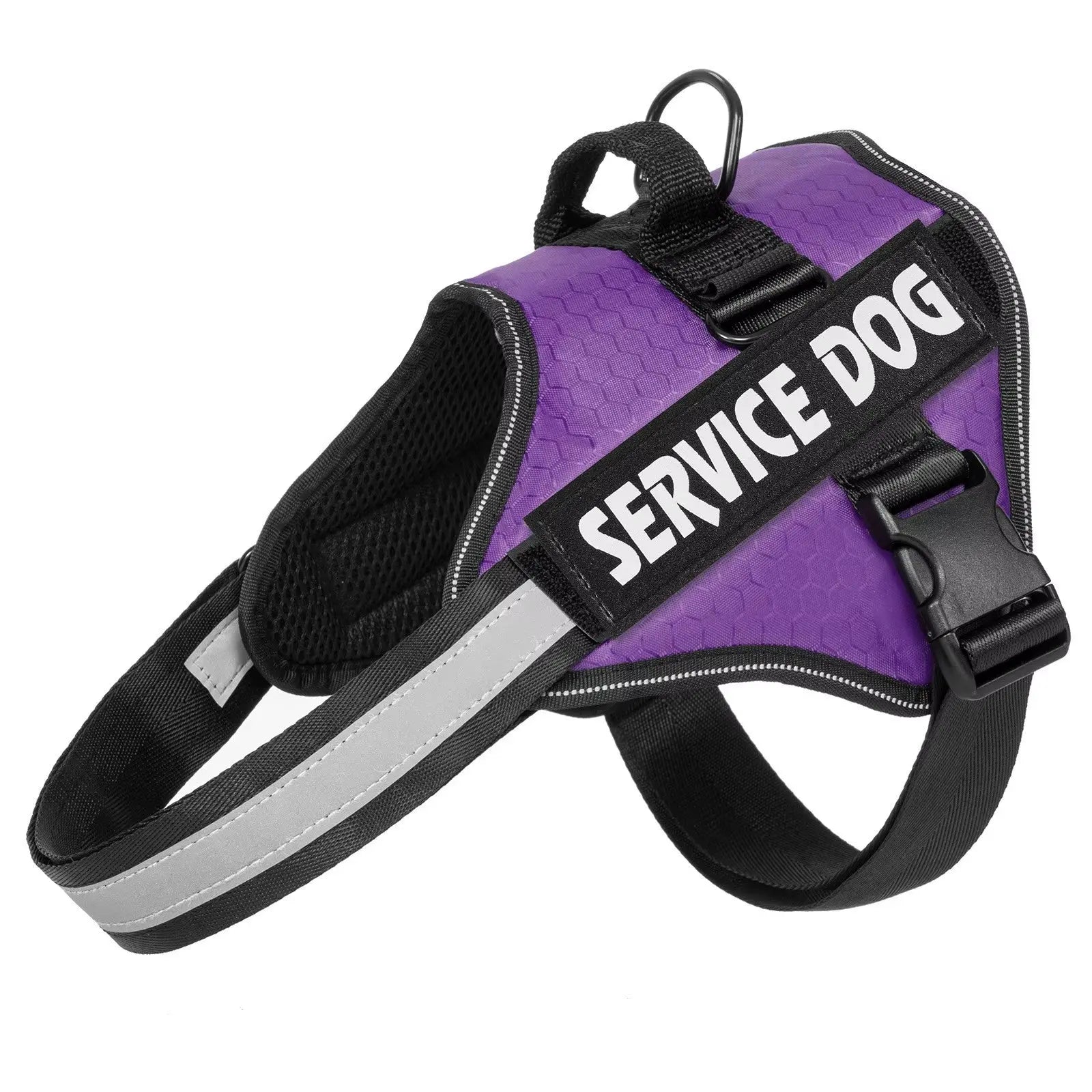 Service Dog Vest Harness with Chest Strap – Adjustable, Durable, Comfortable Purple