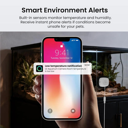 3MP 2K Aquarium & Terrarium Pet Camera w/ Night Vision & Smart Alerts