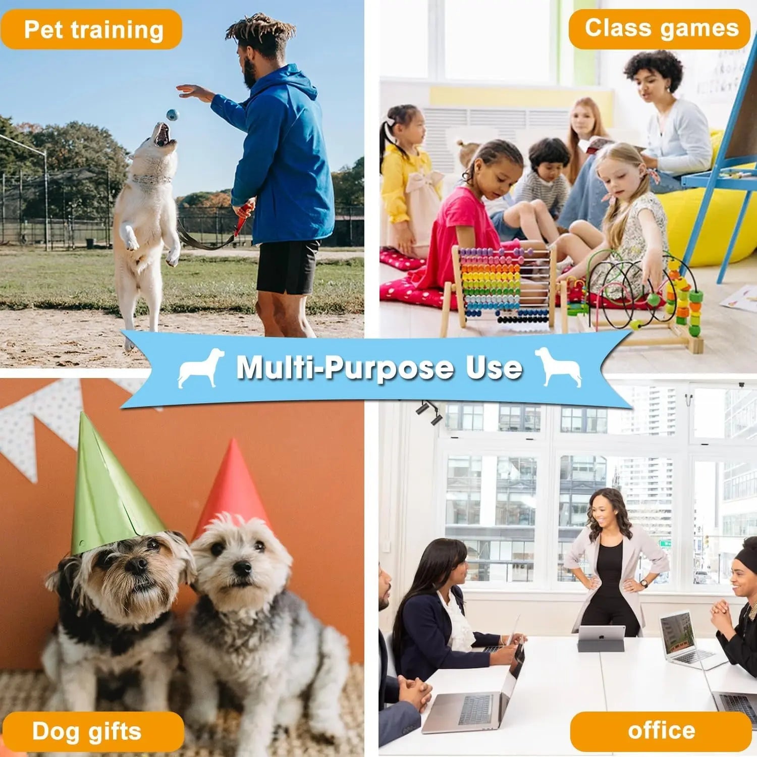 4-Pack Dog Training Voice Buttons – 30s Record & Playback Buttons for Communication