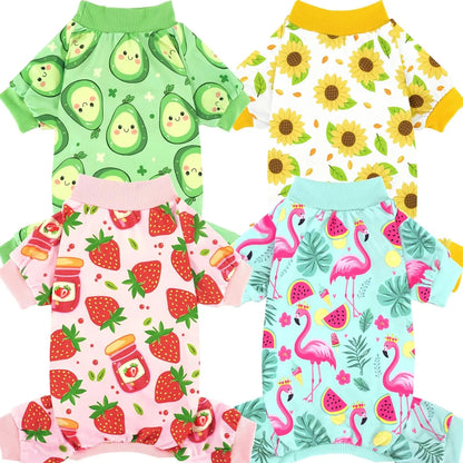 4-Pack Holiday & Christmas Dog Pajamas-for Dogs & Cats Sizes (sizes XS-XXL)