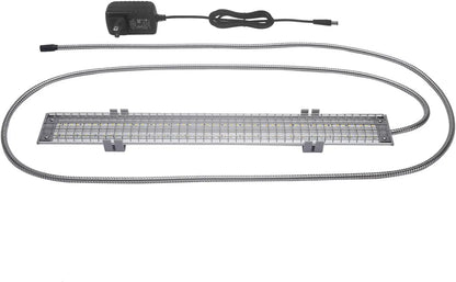 Happybird Lighting Bird Cage Light with Chew Guard - Full Spectrum LED Pet Light - Simulates Natural Environment - Safe for Hookbill Birds – Easy to Install - (18" Long) Hookbill Light 18"
