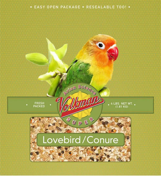 Avian Science Bird Seed 4lb for Lovebirds & Conures – Premium Nutritional Blend 4 Pound (Pack Of 1)