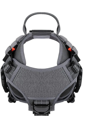 No-Pull Tactical Dog Harness with Handle – 2X Metal Buckles, Adjustable Vest with Hook & Loop Panels (All Sizes)