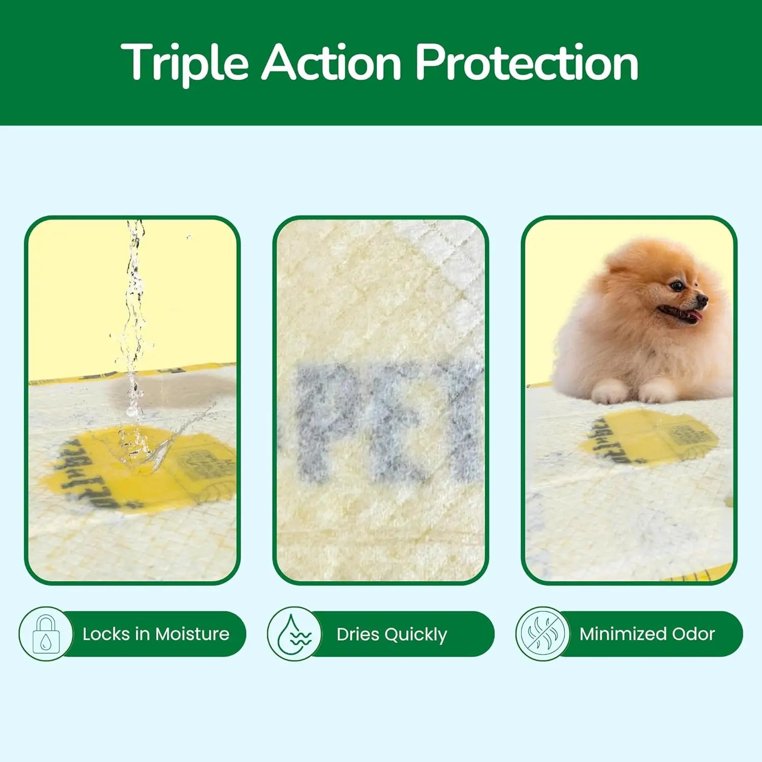 Pet N Pet Eco Dog Pee Pads 50-Count, 6-Layer Leak-Proof Training Pads