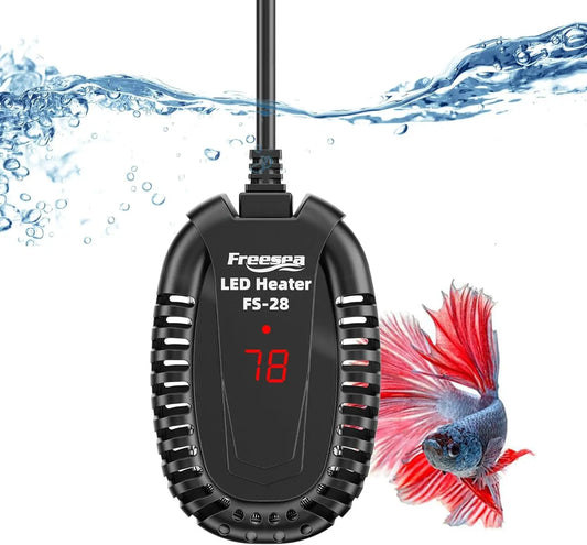 50W Submersible Aquarium Heater with External Temp Controller for Betta, Turtle, Fresh & Saltwater, 1-10 Gal 50W(1-10Gallon)