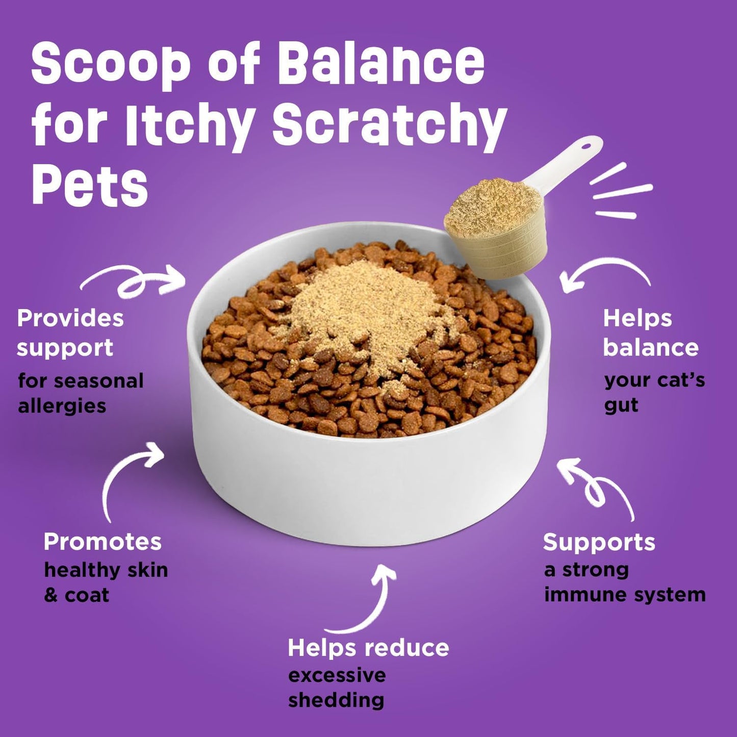 Cat Multivitamin Supplement with Probiotics, Omega 3 & Skin + Coat Support