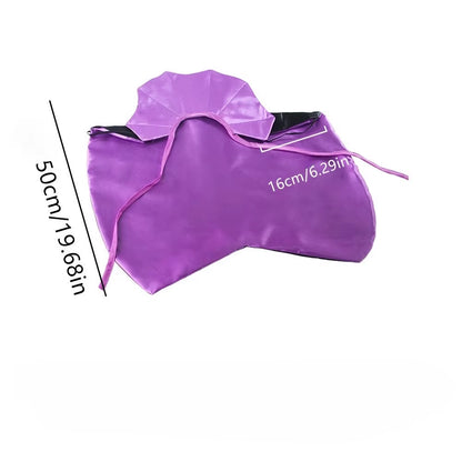 Pet Vampire Cloak Costume | Funny Halloween Outfit for Dogs & Cats Purple