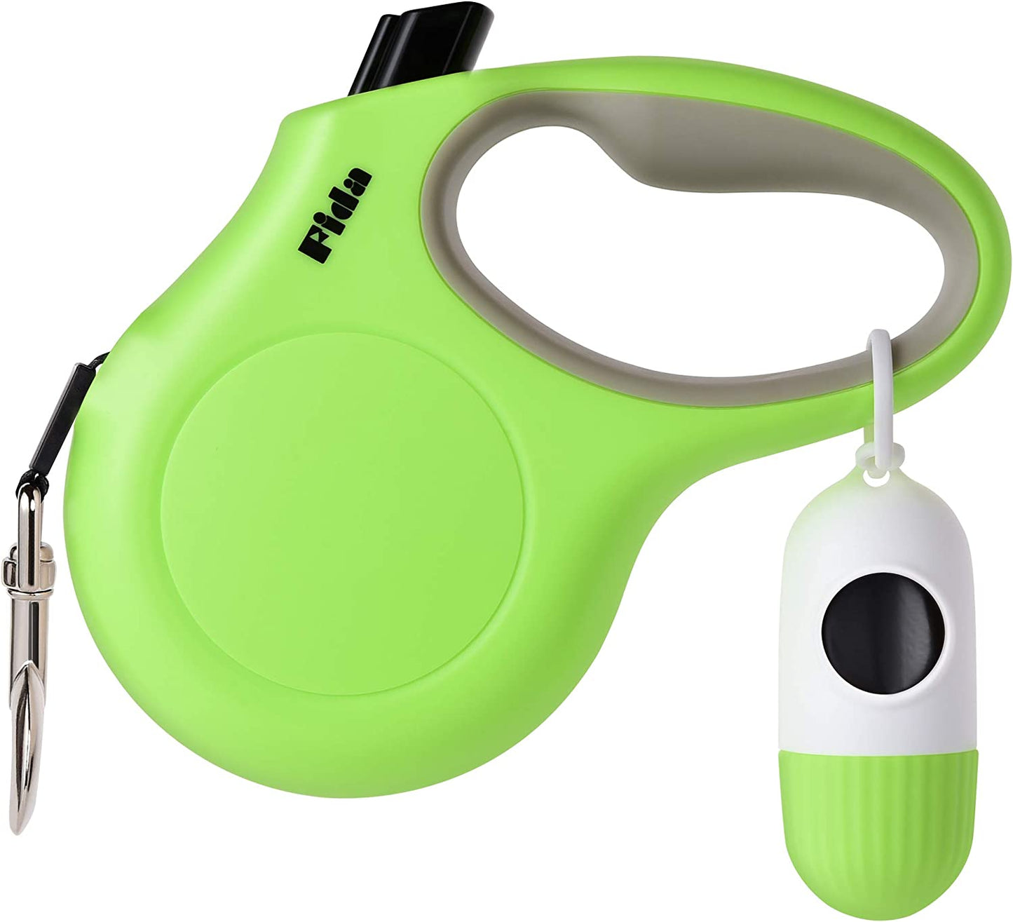 Retractable Dog Leash 16ft For Small Dogs Reflective Anti Slip Handle Bags Green