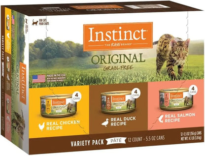 Natural Rabbit Recipe Canned Cat Food, Grain-Free 5.5oz (Case of 12 or 24) Variety 5.47 Ounce (Pack Of 12)