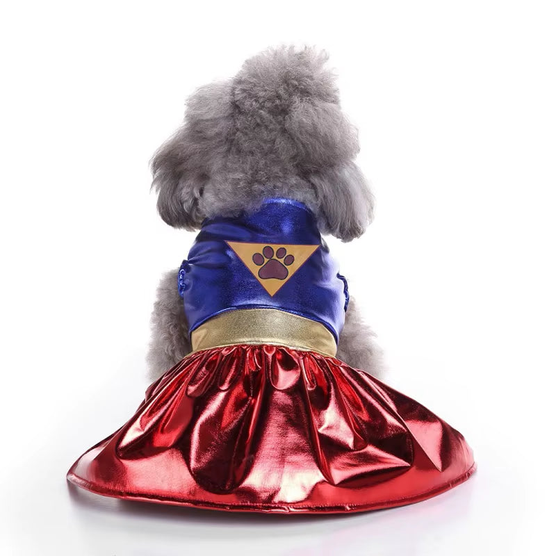 Halloween Pet Dress Costume | Superhero or Princess Outfit for Dogs & Cats 2
