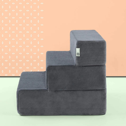 Easy Pet Stairs, Pet Ramp, Pet Ladder, Medium, Charcoal Medium