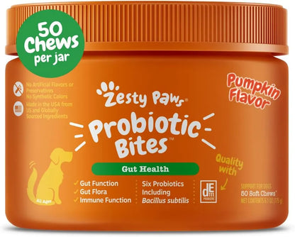 8-in-1 Multifunctional Bites for Dogs – Hip & Joint, Skin, Gut, Heart & Immune Support Pumpkin 50 Count