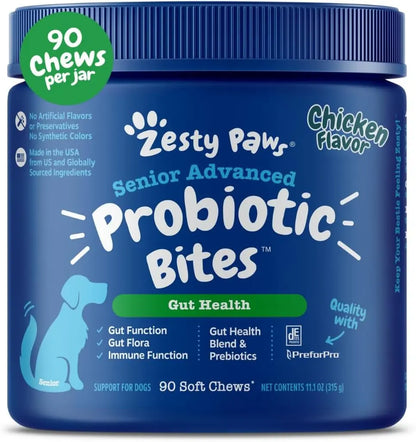 8-in-1 Multifunctional Bites for Dogs – Hip & Joint, Skin, Gut, Heart & Immune Support Chicken - Advanced 90 Count