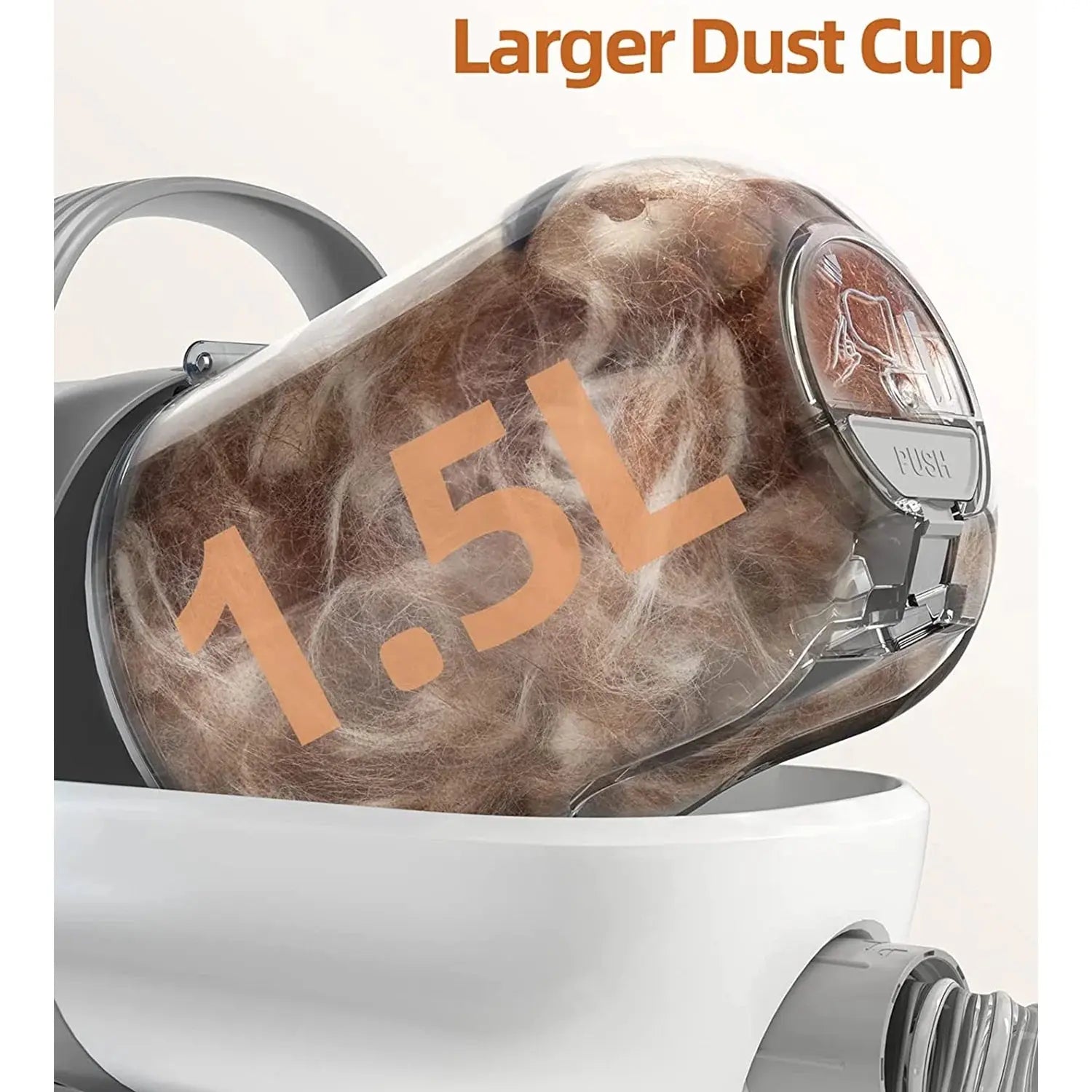 7-in-1 Dog Grooming Vacuum Kit with 1.5L Dust Cup & Low Noise Design