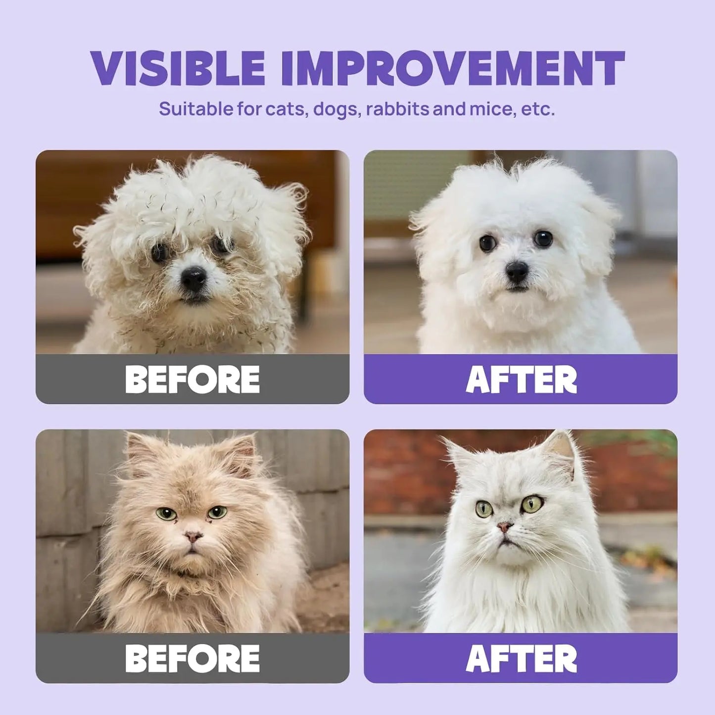 Pet Cleaning & Deodorizing Glove Wipes for Dogs & Cats