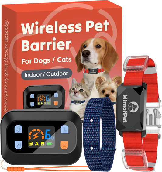 Wireless Pet Barrier Indoor Outdoor Dogs Cats Adjustable Range Waterproof Default Title
