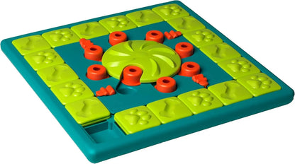 Interactive Dog Treat Toy Multi-Puzzle Level 4 Expert Enrichment Multipuzzle (Green) 1 Count (Pack Of 1)