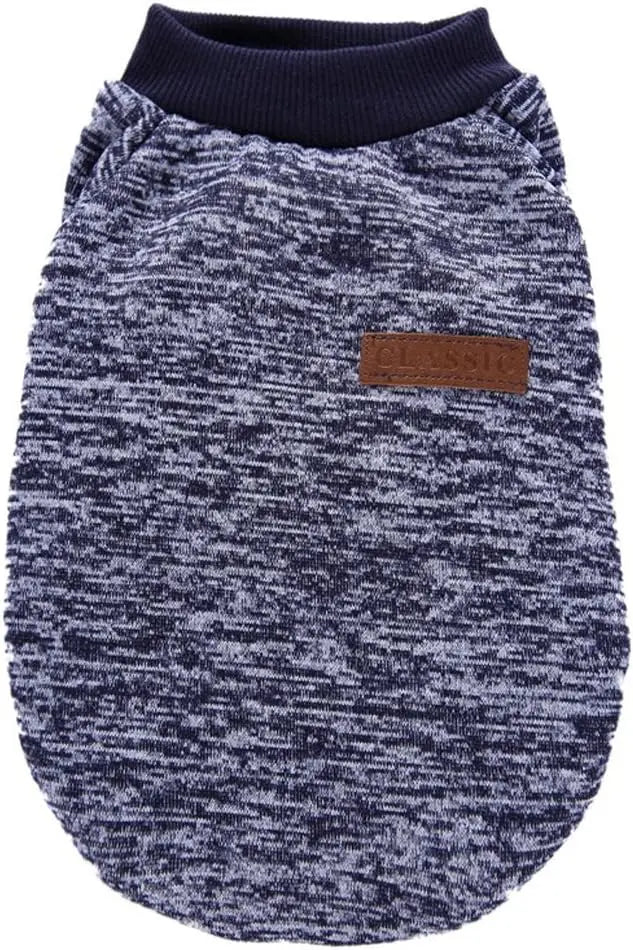 Classic Knit Dog Sweater – Warm Winter Soft Sweater for Small Dogs & Cats XXS–XL