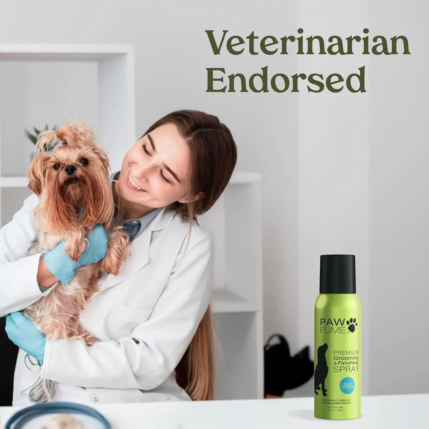 Blue Ribbon Eco Friendly Dog Perfume: Alcohol-Free, Probiotic Deodorizer & Detangler