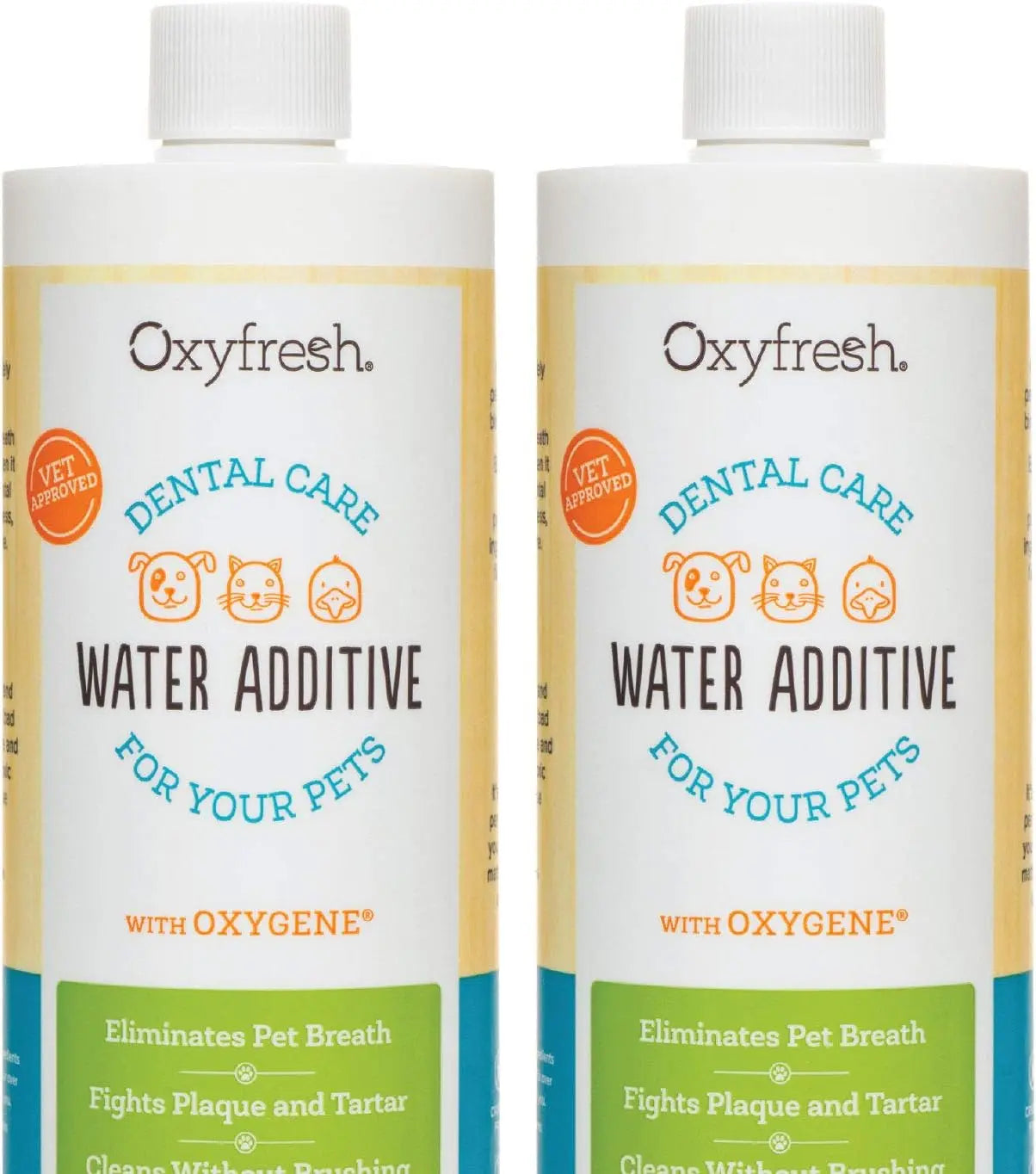 Pet Dental Water Additive 2 Pack – Fresh Breath & Tartar Control Dogs Cats Value Savings 2 Pack