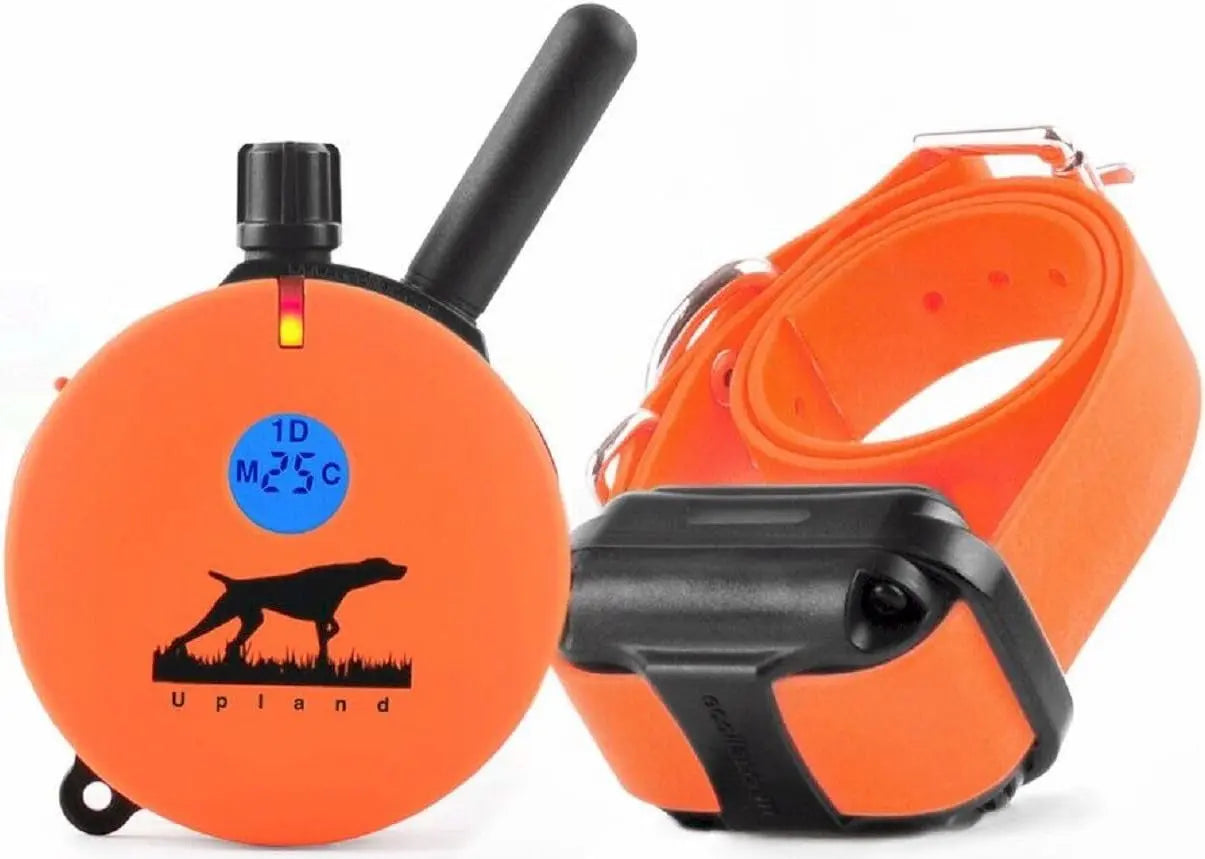 E-Collar Humane Dog Training Collar with Remote, 100 Safe Tapping Stimulation Levels, Night Light, Waterproof, Rechargeable, 1 Mile 2 Large Dogs, Orange Orange 1 Mile 1 Dog Large Dog