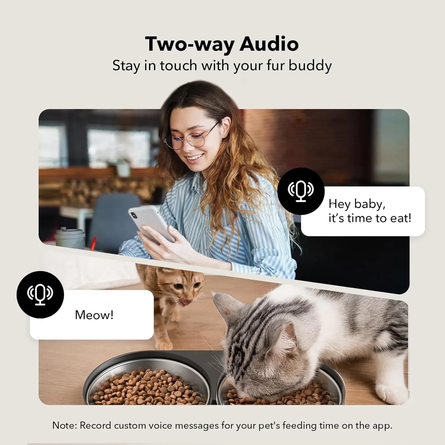 5L Smart Feeder: Auto Cat Feeder with Camera & 2-Way Audio