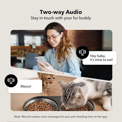 5L Smart Feeder: Auto Cat Feeder with Camera & 2-Way Audio