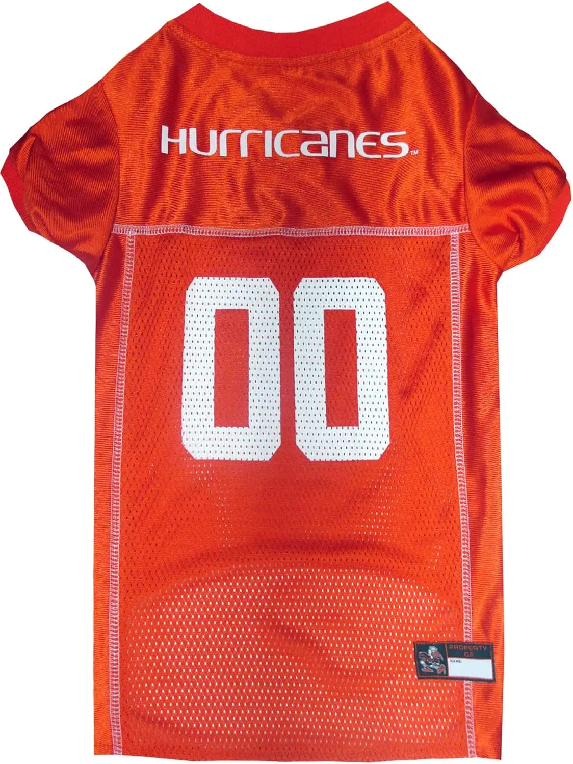 Licensed Official NCAA Mesh Jersey for Dogs & Cats Miami Hurricanes Small