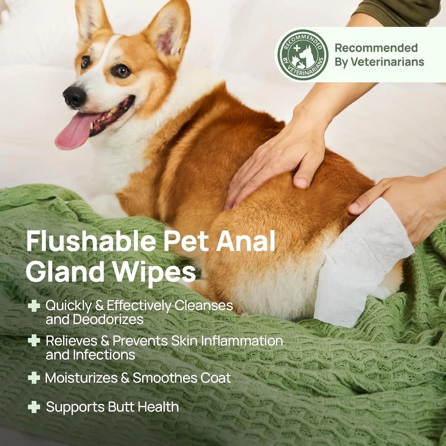 Dog & Cat Wipes – Cleansing & Deodorizing with Coconut Oil
