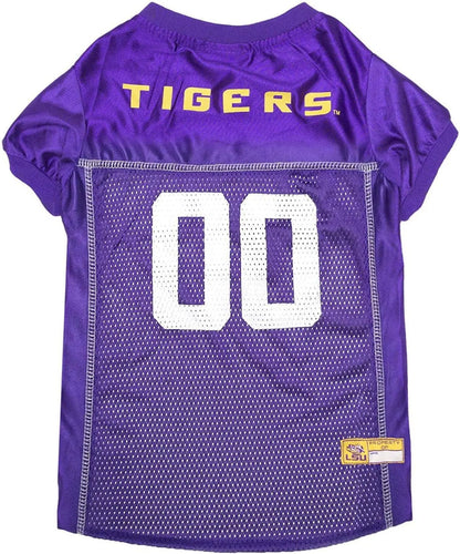 Licensed Official NCAA Mesh Jersey for Dogs & Cats Lsu Tigers X-Large