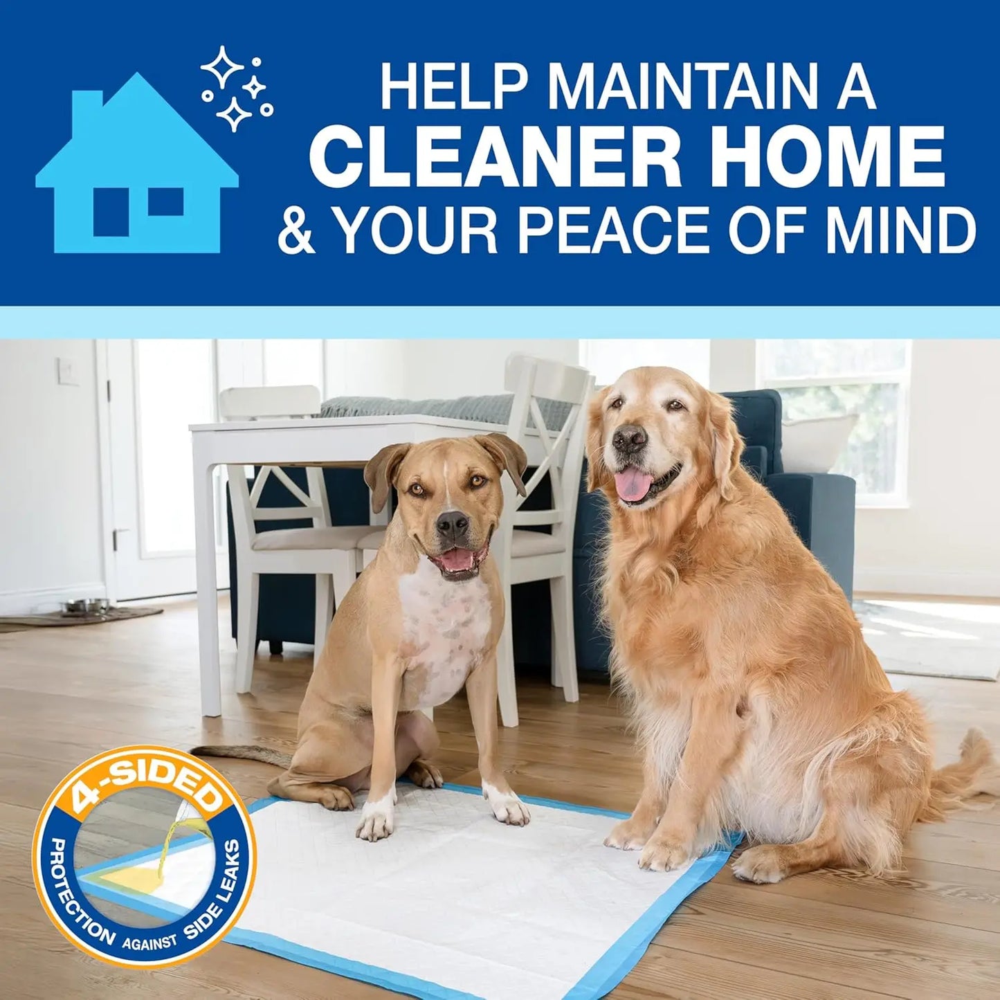 Wee-Wee Extra Large Dog Pee Pads Unscented Leak-Proof Quilted Training Pads