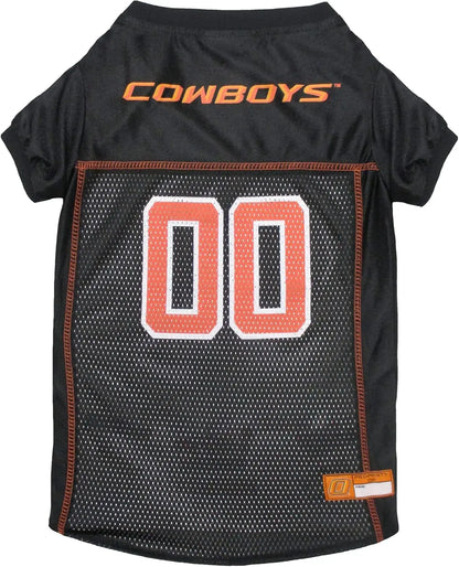Licensed Official NCAA Mesh Jersey for Dogs & Cats Oklahoma State Cowboys Medium