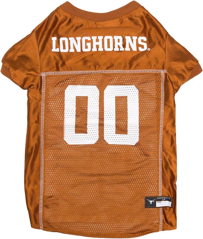 Licensed Official NCAA Mesh Jersey for Dogs & Cats Texas Longhorns X-Large