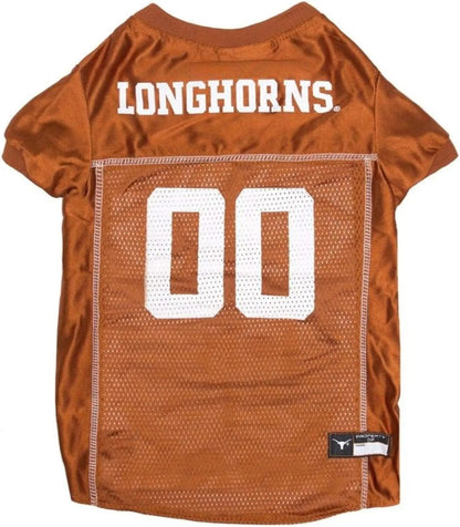 Licensed Official NCAA Mesh Jersey for Dogs & Cats Texas Longhorns Small